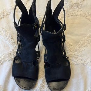 Black Strappy Sandals